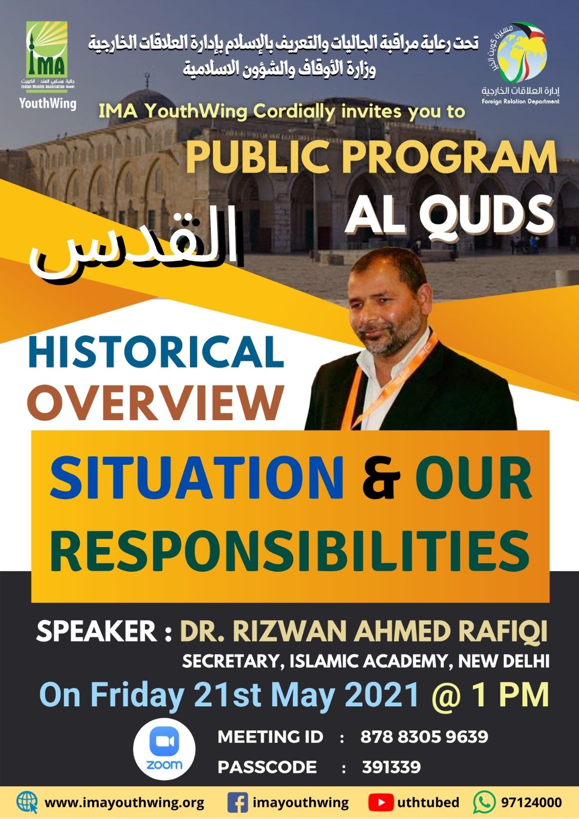 Public Program AL QUDS – HISTORY OVERVIEW, SITUATION & OUR RESPONSIBILITIES